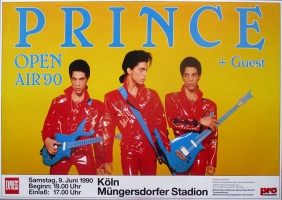 PRINCE - 1990 - Plakat - In Concert - Open Air Tour - Poster - Kln