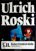 ROSKI, ULRICH - 1974 - Konzertplakat - Concert - Poster - Mnchengladbach