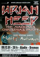 URIAH HEEP - 2001 - Konzertplakat - Mostly Autumn - Tourposter - Bremen