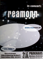 REAMONN - 2000 - Plakat - Live In Concert - Tuesday Tour - Poster - Duisburg - A