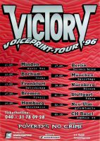 VICTORY - 1996 - Plakat - Live In Concert - Voiceprint Tour - Poster