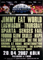 GIVE IT A NAME - 2007 - Plakat - Jimmy Eat World - Lagwagon - Pposter - Kln