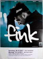 FINK - 2011 - Konzertplakat - Perfect Darkness - Tourposter - Kln / Dortmund