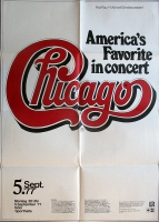 CHICAGO - 1977 - Konzertplakat - Americas Favourite - Tourposter - Kln - A