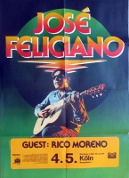 FELICIANO, JOSE - 1976 - Konzertplakat - Rico Moreno - Tourposter - Kln