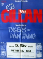 GILLAN, IAN - DEEP PURPLE - 1982 - Konzert - plakat - Tygers - Tourposter - Kln