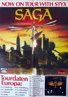 SAGA - 1980 - Konzertplakat - Concert - Styx - Images At Twilight - Tourposter
