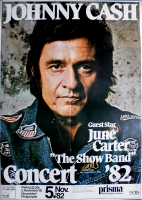 CASH, JOHNNY - 1982 - Plakat - Gnther Kieser - Poster - Dsseldorf