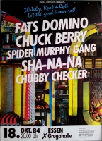 30 JAHRE ROCK N ROLL - 1984 - Fats Domino - Berry - Checker - Poster - Essen