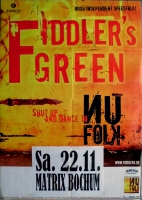 FIDDLERS GREEN - 2003 - Plakat - In Concert - Nu Folk Tour - Poster - Bochum
