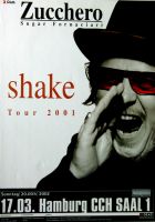 ZUCCHERO - 2002 - Plakat - Live In Concert - Shake Tour - Poster - Hamburg