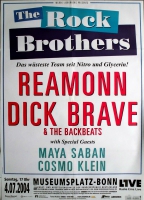 REAMONN - 2004 - Dick Brave - Live In Concert Tour - Poster - Bonn