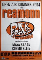 REAMONN - 2004 - Dick Brave - Live In Concert Tour - Poster - Duisburg - B