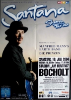 SANTANA - 2004 - Konzertplakat - Manfred Mann - Shaman - Tourposter - Bocholt