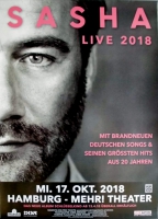 SASHA - 2018 - Live In Concert - 20 Jahre Tour - Poster - Hamburg