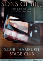 SONS OF BILL - 2018 - Plakat - In Concert - Oh God Tour - Poster - Hamburg