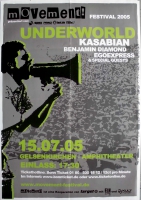 MOVEMENT - 2005 - In Concert - Underworld - Kasabian - Poster - Gelsenkirchen