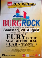 BURGROCK - 2005 - Plakat - Fury in the Slaughterhouse - Poster - Altena
