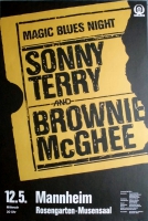 TERRY, SONNY - BROWNIE McGHEE - 1975 - Konzertplakat - Poster - Mannheim