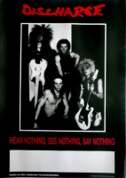 DISCHARGE - 1982 - In Concert - Hear Nothing See Nothing Tour - Poster - A