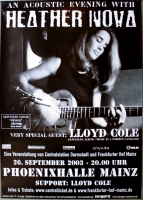 NOVA, HEATHER - 2003 - Konzertplakat - Lloyd Cole - Tourposter - Mainz