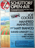 SCHTTORF OPEN AIR - 1986 - Manfred Mann - Joe Cocker - Rio Reiser - Poster