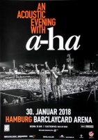 A-HA - 2018 - Konzertplakat - Concert - Acoustic - Tourposter - Hamburg