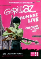GORILLAZ - 2017 - Plakat - In Concert - Humanz Tour - Poster - Kln