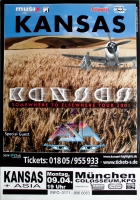KANSAS - 2001 - Konzertlakat - Asia - Somewhere to... - Poster - Mnchen