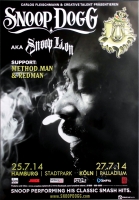 SNOOP DOGG - 2014 - Plakat - Hip Hop - In Concert Tour - Poster - Hamburg