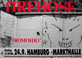 FIREHOSE - 1989 - Plakat - Punk - Concert - FromOhio - Tourposter - Hamburg