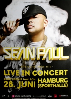 PAUL, SEAN - 2016 - Live In Concert - Smash Hits Tour - Poster - Hamburg