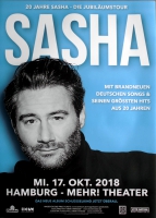 SASHA - 2018 - Konzertplakat - Concert - 20 Jahre - Tourposter - Hamburg - B