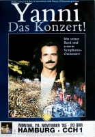 YANNI - 1995 - Plakat - Greece - Acropolis - Das Konzert - Tourposter - Hamburg
