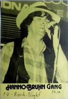 HANNO BRUHN GANG - 1982 - Plakat - In Concert Tour - Poster - Berlin