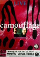 CAMOUFLAGE - 1991 - Konzertplakat - Concert - Meanwhile - Tourposter - Hamburg