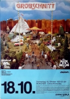GROBSCHNITT - 1979 - Plakat - Merry Go Round - Tourposter - Mnchen