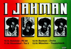 I JAHMAN - XXXX - Tourplakat - 90er - Reggae - Concert - Tourposter