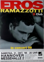 RAMAZZOTTI, EROS - 1998 - Plakat - In Concert Tour - Poster - Hannover