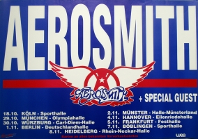 AEROSMITH - 1989 - Live In Concert - Pump Tour - Poster