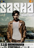 SASHA - 2002 - Live In Concert Tour - Poster - Bremerhaven