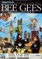 BEE GEES - 1991 - In Concert - High Civilization Tour - Poster - Stuttgart