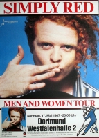 SIMPLY RED - 1987 - In Concert- Men and Woman Tour - Poster - Dortmund