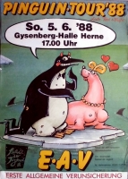 ERSTE ALLGEMEINE VERUNSICHERUNG - 1988 - Concert - Pinguin - Poster - Herne