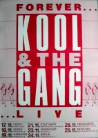 KOOL & THE GANG - 1986 - Plakat - Live In Concert - Forever Tour - Poster