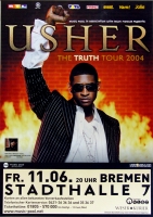 USHER - 2004 - Konzertplakat - In Concert - The Truth Tour - Poster - Bremen