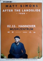 SIMONS, MATT - 2019 - Concert - After the Landslide Tour - Poster - Hannover