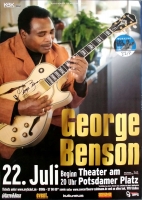 BENSON, GEORGE - 2019 - Plakat - Poster - Berlin - Signed / Autogramm - B
