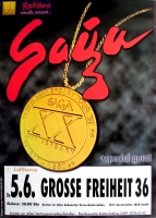 SAGA - 1997 - Live in Concert - 20 Anniversary Tour - Poster - Hamburg