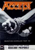 ACCEPT - 1993 - In Concert - Objection Overruled Tour - Poster - Dsseldorf
